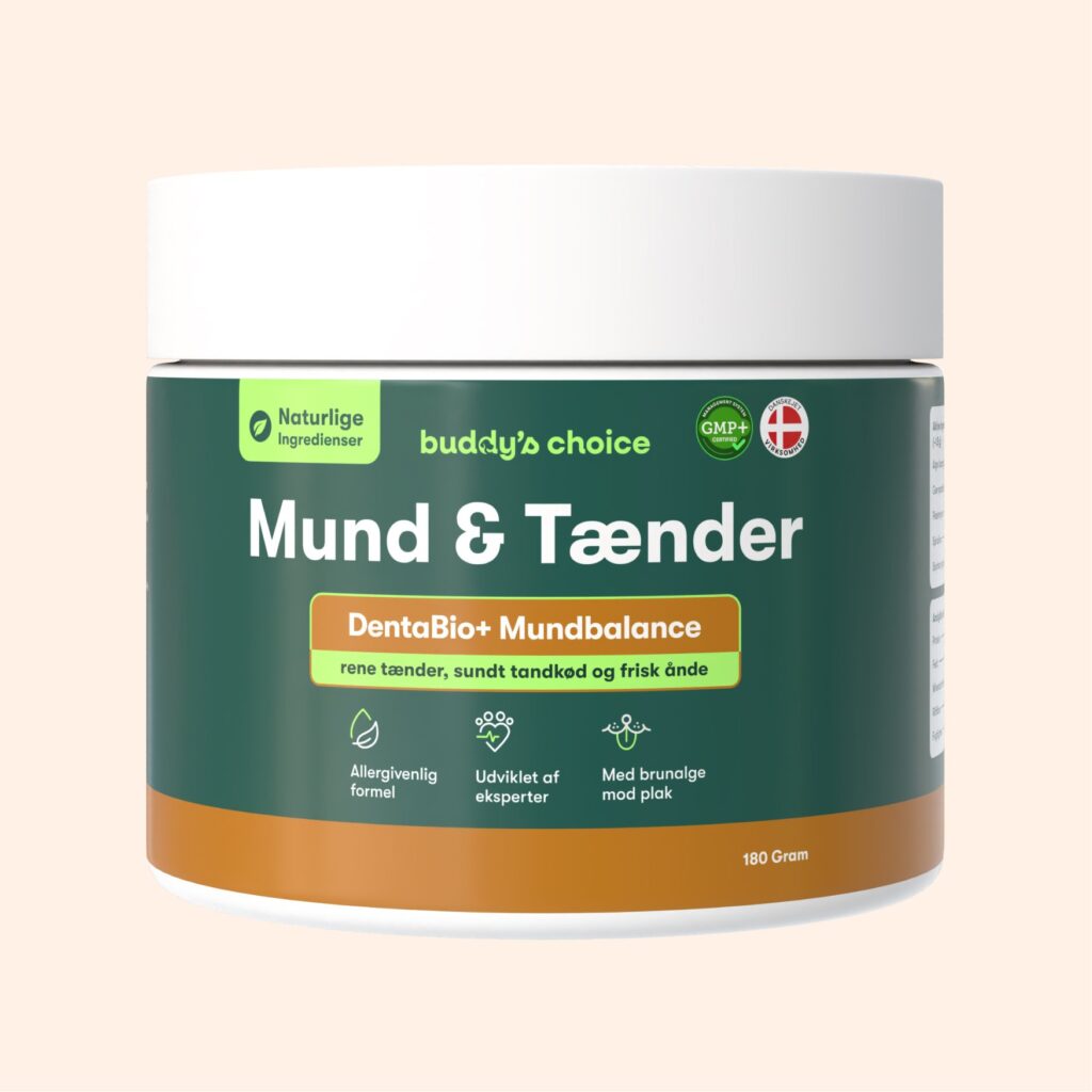 Buddy's Choice krukke med Mund & Tænder DentaBio+ Mundbalance, 180 g