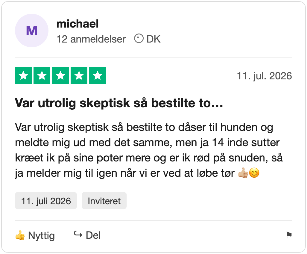 Trustpilot-anmeldelse fra michael: Var utrolig skeptisk så bestilte to…