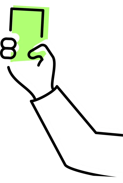 Illustration af en hånd, der tager en selfie med mobilen